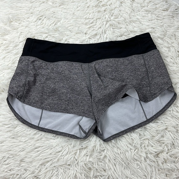 Lululemon Speed Up Short *2.5" Heather Lux Multi Black / Black - Picture 1 of 4